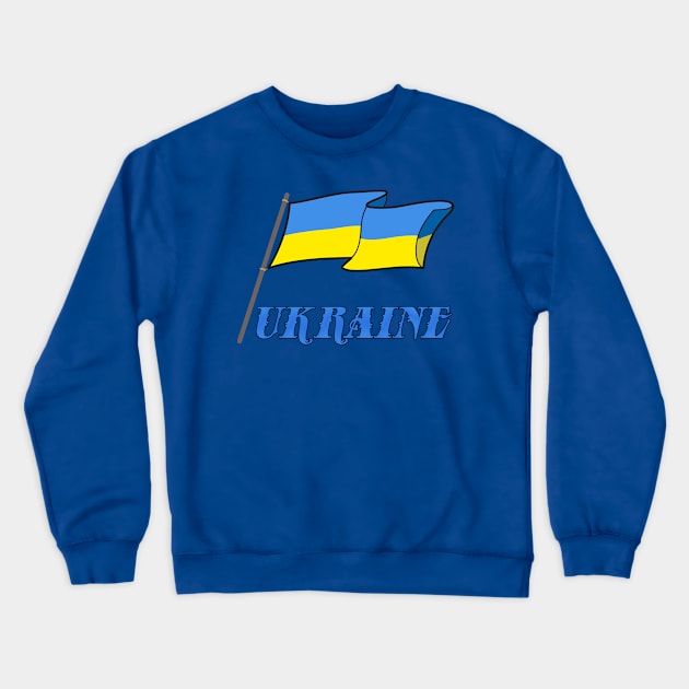 Ukrainian flag Crewneck Sweatshirt by tashashimaa